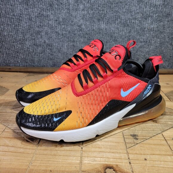 Nike Air Max 270 Mens 11.5 Athletic Running Shoes Sneakers Sunset DQ7625-600 - Picture 2 of 11